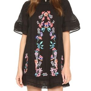 Free People embroidered dress size XS